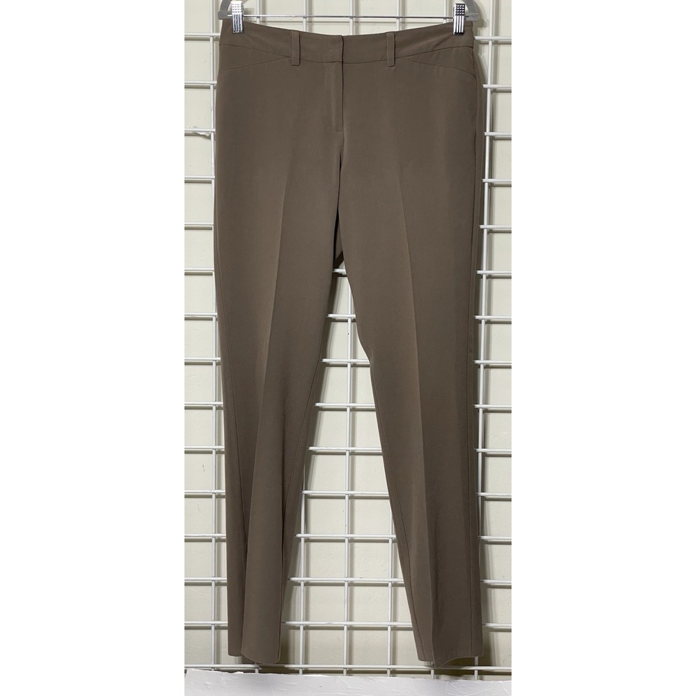 Chicos Ponte Slim Ankle Pants Womens‎ Size 0(U.S.size 4) Texas Taupe Stretch - Picture 2 of 8